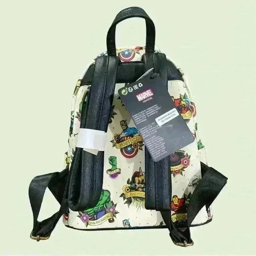 Loungefly Disney Marvel Tattoo Avengers Backpack NEW WITH TAGS - Picture 3 of 9